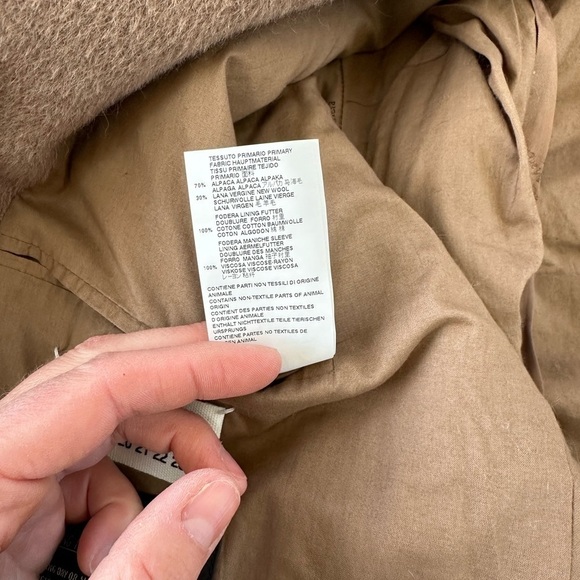 MM6 Maison Martin Margiela Tan Pea Coat - Picture 16 of 16